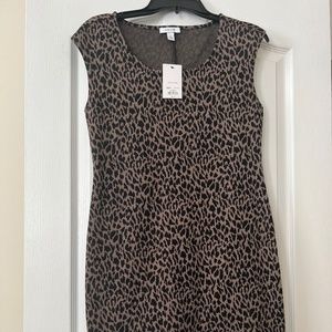 NWT Nine West Leopard Shift Dress
